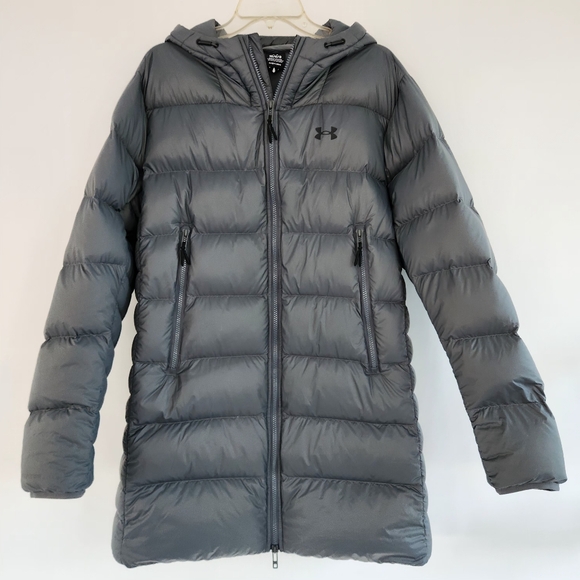 NWOT Under Armour Gray Parka Large - Picture 1 of 8